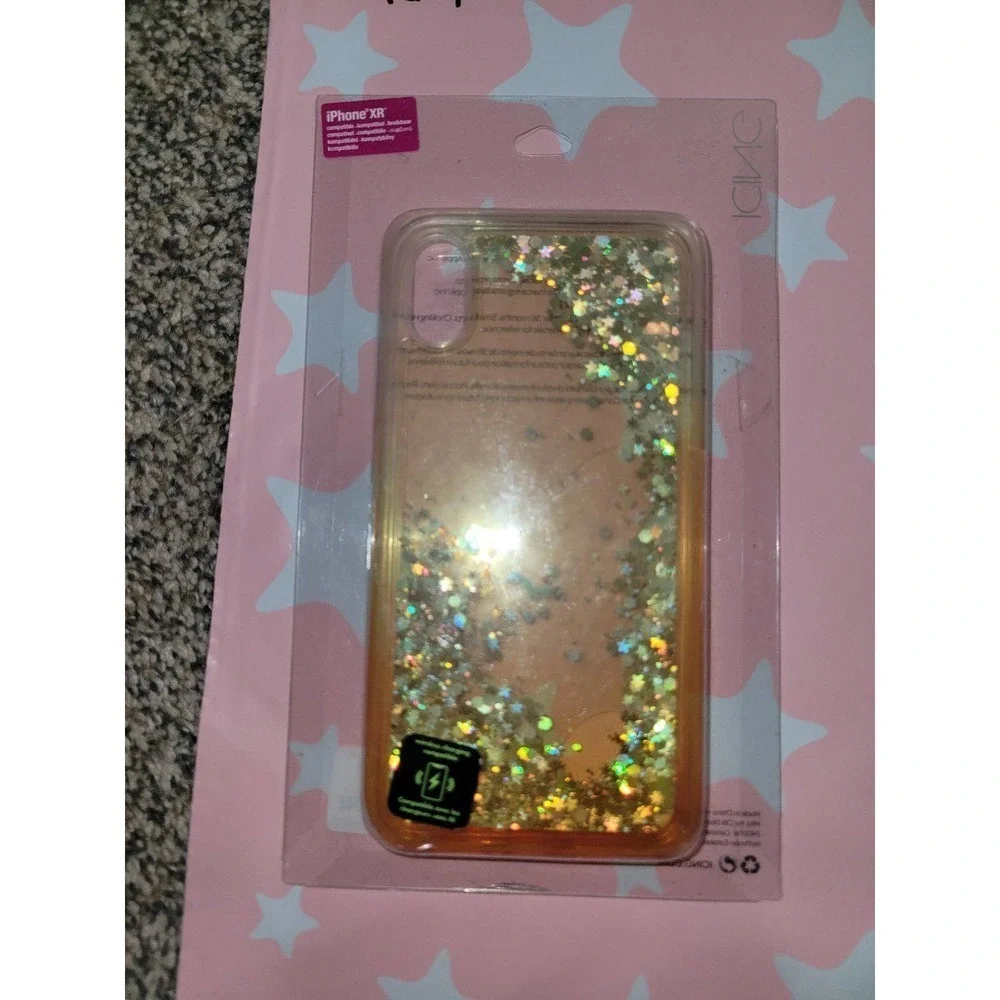 Floating Glitter iphone xr case